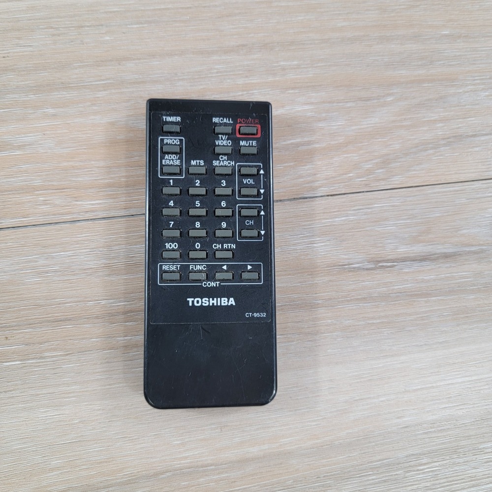 Toshiba CT-9532 Remote Control - Tested & Working